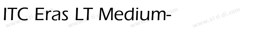 ITC Eras LT Medium字体转换